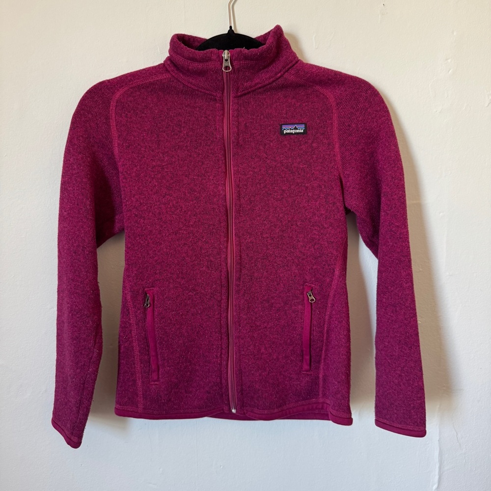 Patagonia Kids Magenta Full-Zip Fleece Jacket